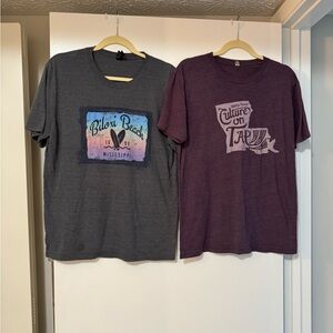 Set of Two Souvenir/Graphic T-shirts